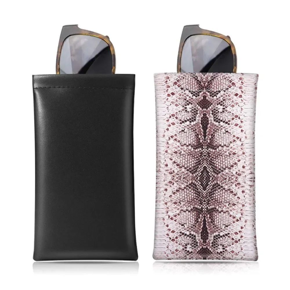 Black and Snakeskin Sunglasses Case - 2 pack